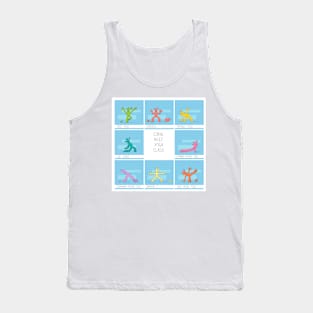 Funny corals practicing yoga Tank Top